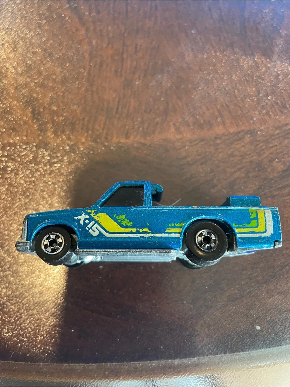VTG HOT WHEELS HONG KONG X-15 CRACK-UPS PICK-UP TRUCK-MISSING BED COVER-BLUE